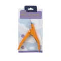 Professional pet nail clippers for dogs and cats, orange grooming tool with safety lock. - Orange Nail Clippers