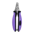 Ergonomic pet nail clipper with stainless steel blade for cats and dogs grooming care. - Nail Clipper