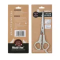 Pet grooming hair clipper scissors with ergonomic handle and round head safety design for cats and dogs - Flat Scissors / Gray