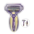 Pet grooming tool set with double-sided deshedding rake and nail clipper for dogs and cats. - Dematting Comb & Nail Clippers