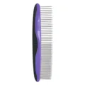 Pet grooming steel comb for cats and dogs with ergonomic handle for daily cleaning and care. - Styling Comb