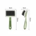 Small pet slicker brush for cats and dogs, de-shedding and grooming tool with dimensions 8x5x15cm. - Small Grooming Slicker Comb