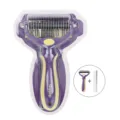 Pet grooming tool set with double-sided dematting comb and steel comb for cats and dogs. - Dematting Comb & Steel Comb