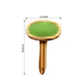 Bamboo pet slicker brush for dogs cats grooming, green pad, 12.2x19.6cm size. - Dematting Slicker Brushes