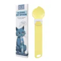 Dispensador de golosinas para gatos cuchara deslizante amarilla variante accesorio para mascotas - Amarillo