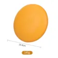 Durable interactive dog frisbee chew toy, 18.4cm orange pet training disc with paw print design. - Orange
