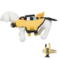 Dog life jacket for swimming, safety vest with reflective stripes and adjustable buckles. - S / Yellow