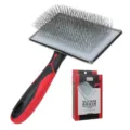 Professional pet slicker brush with fine metal pins for dogs cats daily grooming and care. - Square Head Slicker Brush (25mm Pins)