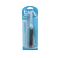 Blue and black pet grooming comb, professional massage and de-shedding tool for cats. - Multi-Level Pin Flea Comb
