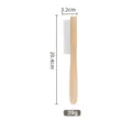 Wooden pet slicker brush for dogs and cats, portable daily grooming comb with pins, 20.4cm. - Fine Tooth Comb