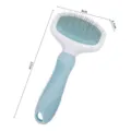 Pet slicker brush for dogs and cats, blue and white ergonomic handle with fine metal pins. - 951 / Blue Slicker Brushes