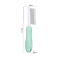 Pet grooming comb with ergonomic non-slip green handle and stainless steel teeth for daily use. - 951 / Green Multi-Level Pin Brush