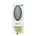 Pet grooming brush double-sided massage comb for dogs and cats, gentle pin brush removing loose hair. - Model 909 / Green