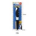 Pet grooming comb with cute penguin handle, dual-length pin design for dogs and cats. - Multi-Level Pins