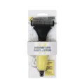 Professional pet grooming comb with stainless steel teeth and ergonomic handle for dogs and cats. - Model 909 / Yellow