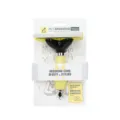 Pet grooming comb silicone deshedding brush for dogs and cats yellow handle pet hair removal tool - Model 909 / Yellow