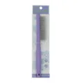 Professional purple pet flea comb with stainless steel fine teeth and hanging card packaging. - 902 / Purple 61-Tooth Multi-Level Pin Comb