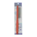 Professional metal pet flea comb with red handle and packaging card for dog and cat grooming. - 902 / Rose Red 61-Tooth Multi-Level Pin Comb