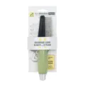 Pet grooming comb silicone dematting brush for dogs and cats with comfortable handle. - Model 909 / Green