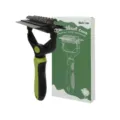 Pet grooming comb, green and black multi-function de-shedding rake for dogs and cats. - Green