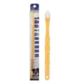 Soft pet toothbrush for dogs and cats with ultra fine bristles for deep oral cleaning and care. - 930103 / Yellow