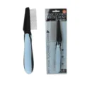 Pet grooming comb double sided dog undercoat rake cat knot remover tool blue handle - 29-Tooth Flea Combs