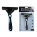 Professional pet deshedding brush with ergonomic handle and stainless steel teeth for dogs. - 10cm De-Matting Tool