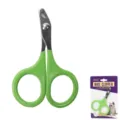 Green handle small pet nail clipper stainless steel scissors for cats and dogs grooming tool - Green