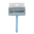 Blue pet slicker brush for cats and dogs, comfortable handle for daily fur grooming and care. - 902 / Blue