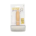 Pet grooming slicker brush with wooden handle and stainless steel pins for cats and dogs. - Carbonized Bamboo Small Slicker Brush
