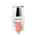 Pet grooming comb for dogs and cats, stainless steel pins with ergonomic handle, easy de-shedding. - Model 909 / Pink