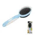 Pet grooming brush double-sided dog cat slicker brush for de-matting and removing floating hair. - Double-sided Comb / Blue