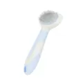 Professional pet slicker brush for dogs and cats, gentle grooming tool for removing floating hair easily. - S / Blue