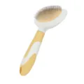 Professional pet slicker comb for dogs and cats, yellow white ergonomic handle design. - L / Yellow