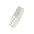 Pet flea comb with wheat straw handle and stainless steel teeth for dogs and cats grooming - Straight Row Comb