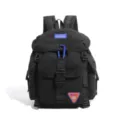 Schwarzer lässiger Outdoor Rucksack große Kapazität Laptop Schule Reise Tasche für Alltag - Schwarz