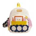 Niedlicher Kinderrucksack mit Bagger-Design, farbenfroher Kleinkind-Schulranzen für Mädchen. - Ohne Anhänger / Rosa
