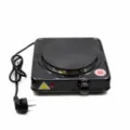Plaque chauffante électrique 1000W 15.5cm Brûleur simple portable pour café et thé - Prise UE 1000W / Noir