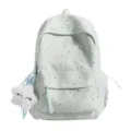 Süßer ästhetischer Sternen-Schulrucksack, großer Freizeit-Tagesrucksack für Teens. - Grün