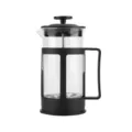 Glazen koffiepers met een zwarte houder voor het zetten van heerlijke verse koffie. - Stijl A 350ML platte deksel