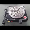 Plaque chauffante electrique portable un feu cuisiniere pour cuisine comptoir 110V - Prise US 110V / Noir