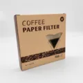 Papier filtre à café en forme de V en pulpe de bois, boîte de 1-2 tasses filtre goutte à goutte. - Filtres à café V01 naturels (Lot de 50)