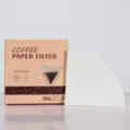 Filtre à café papier V60 cône verse-sur pulpe de bois naturel 100pcs boîte infuseur - Filtres à café V02 blancs (Lot de 40)