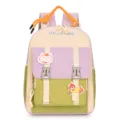 Japanese style color block cute kids backpack for kindergarten school and daily use cute style. - Purple