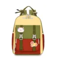 Colorblock toddler backpack cute preschool school bag casual daily rucksack for kids - Green