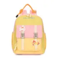 Cute colorblock kids backpack for preschool and kindergarten, stylish casual toddler school bag. - Light Pink