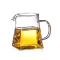 Pichet à thé en verre épaissi résistant à la chaleur grande carafe à thé pour la cérémonie - Tasse Juste Carrée Épaisse / 350ml