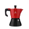 Rood en zwart moka pot Italiaanse koffiemaker espresso apparaat voor fornuis in keuken. - 150ML / Rood & Zwart