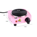 Pink mini electric hot plate 500W portable coffee stove coffee maker warmer heating base. - Pink / CN Plug 220V