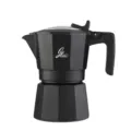 Maure moka pot me diplo valvida kai ergonomiko cherouli gia plousio kafe espresso. - 333 - 90 ml / Δροσερό Μαύρο
